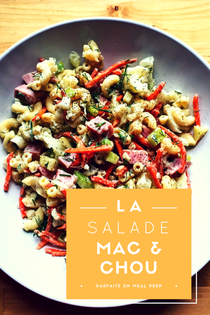 Salade mac & chou - recette